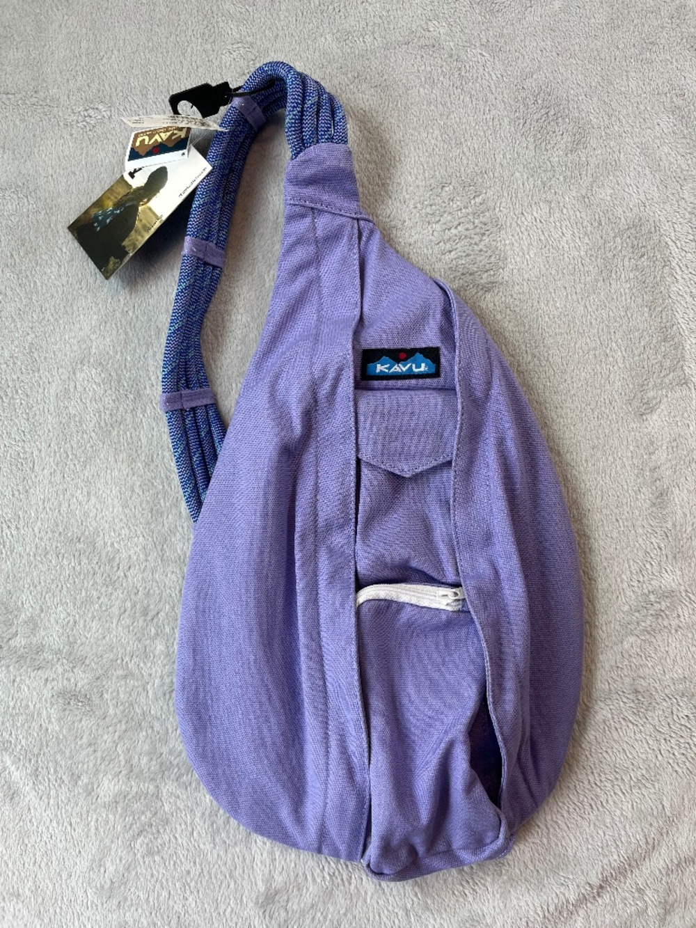 KAVU Rope Bag NWT Lavender Purple Sling Crossbody Backpack Travel Classic